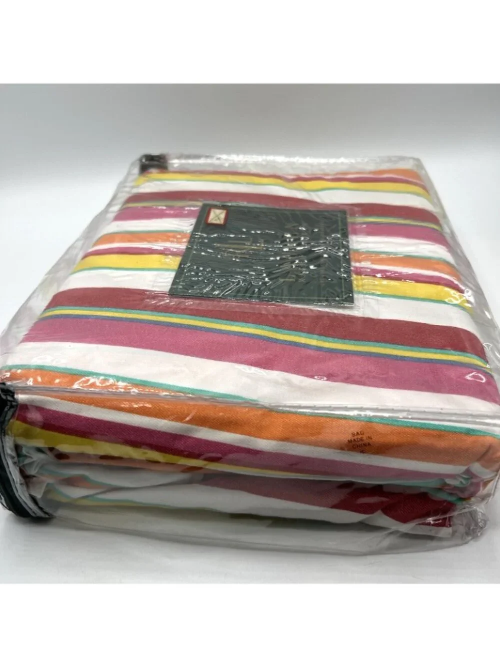 Ralph Lauren Full Queen Comforter Cover Beachside Preppy Stripe Colorful USA
